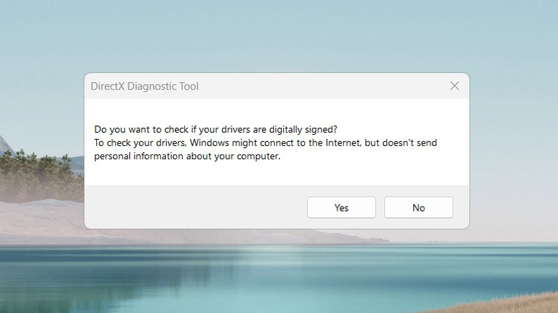 Nhấp chuột chọn Yes Chọn Yes