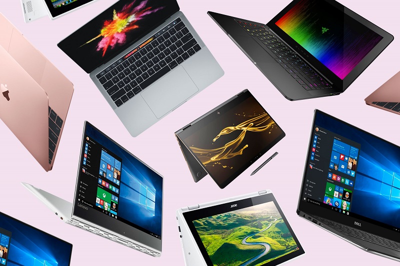 Có nhiều thương hiệu laptop xuất hiện trên thị trường