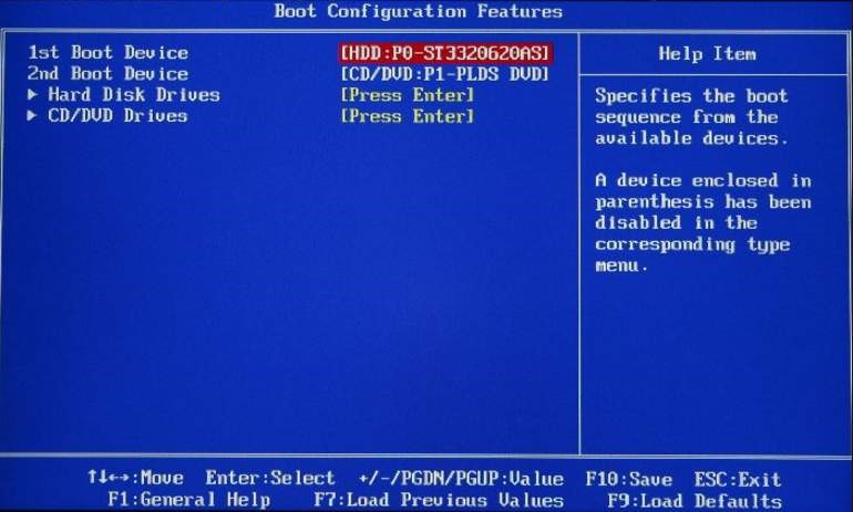 máy tính bị lỗi reboot and select proper boot device