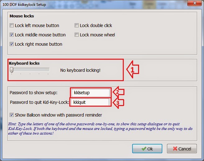 Đặt mật khẩu cho bàn phím và chuột để vô hiệu hóa bàn phím laptop